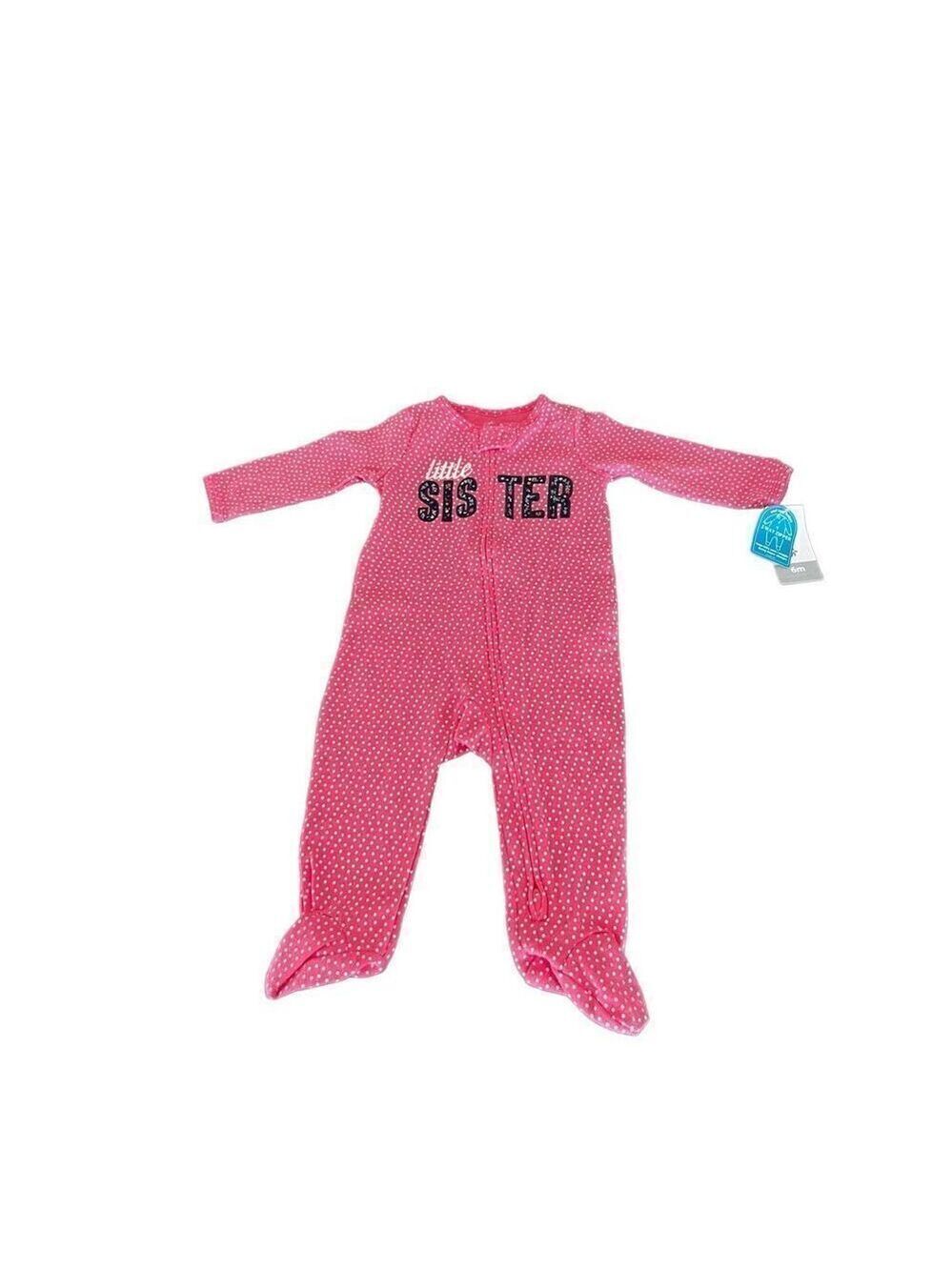 Carter’s Little Sister footed pajamas size 6m